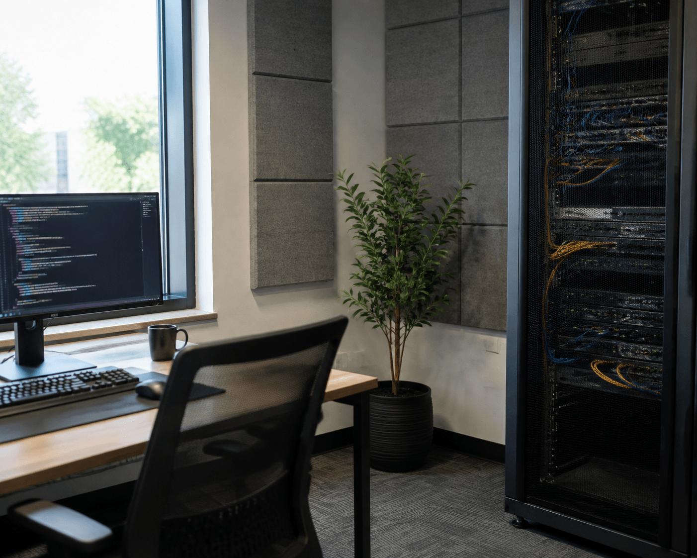 Quiet office corner